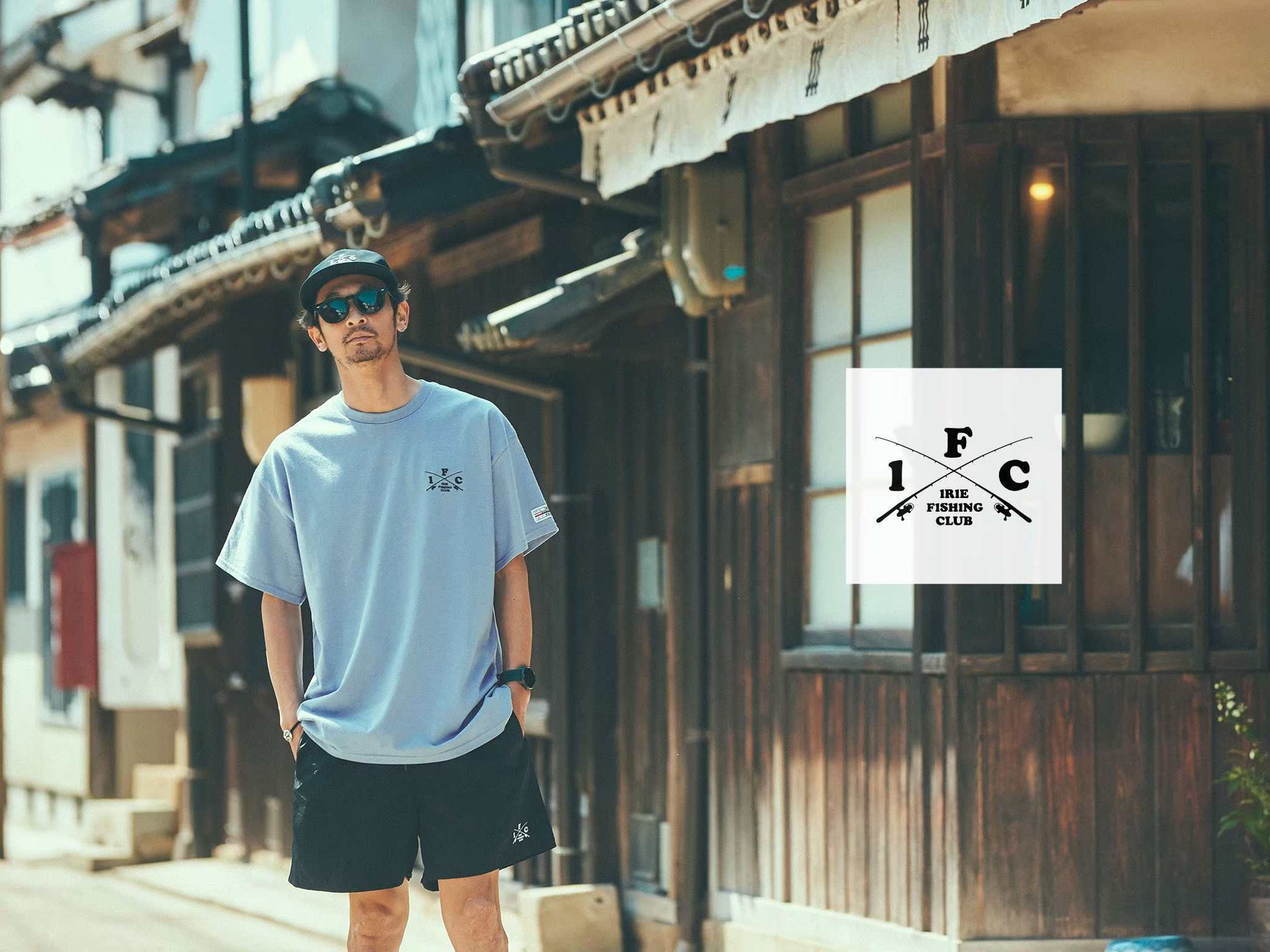 RESTOCK ITEM】-I.F.C CROSS ROD EMB TEE- | IRIE FISHING CLUB