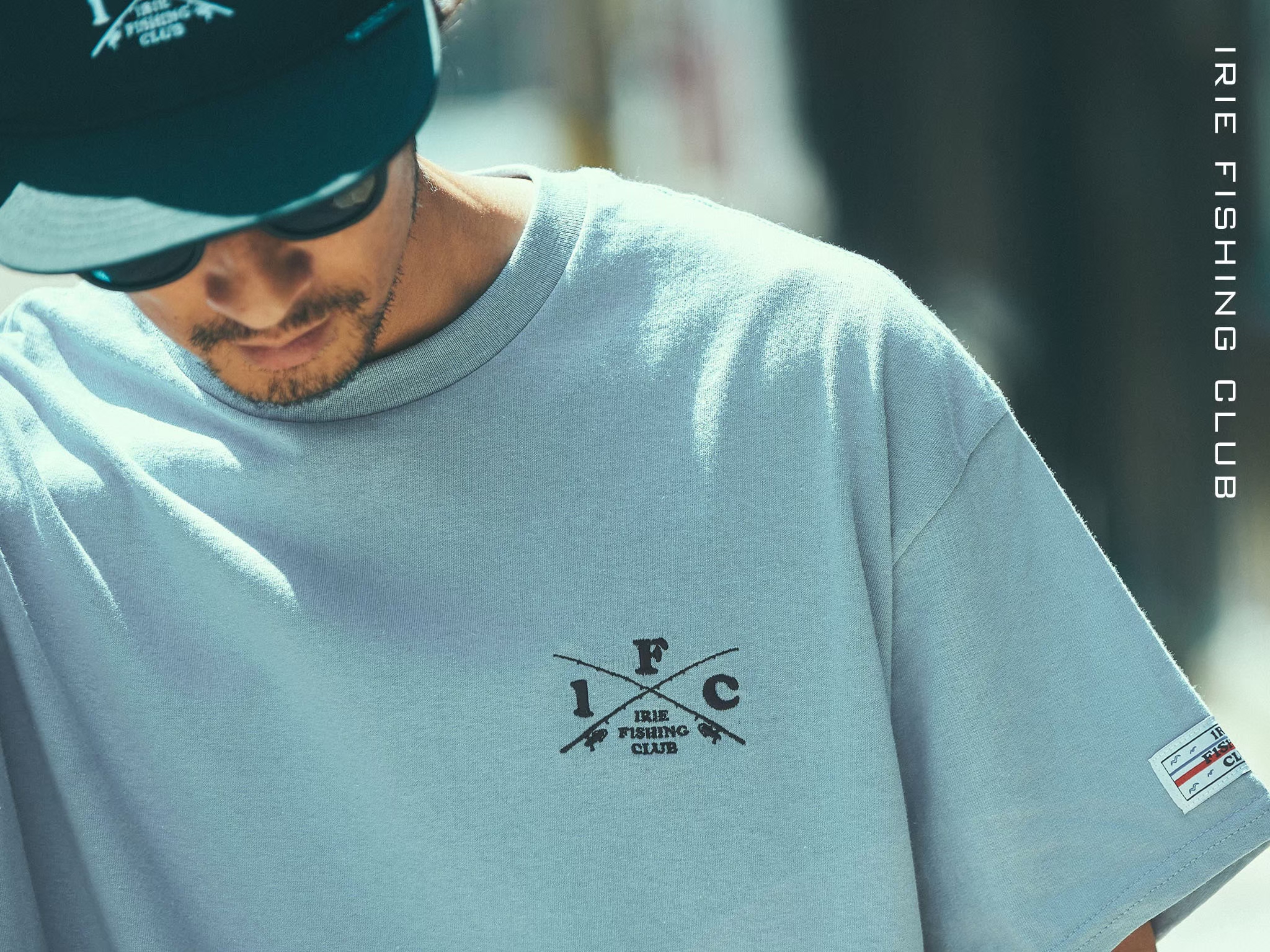 RESTOCK ITEM】-I.F.C CROSS ROD EMB TEE- | IRIE FISHING CLUB
