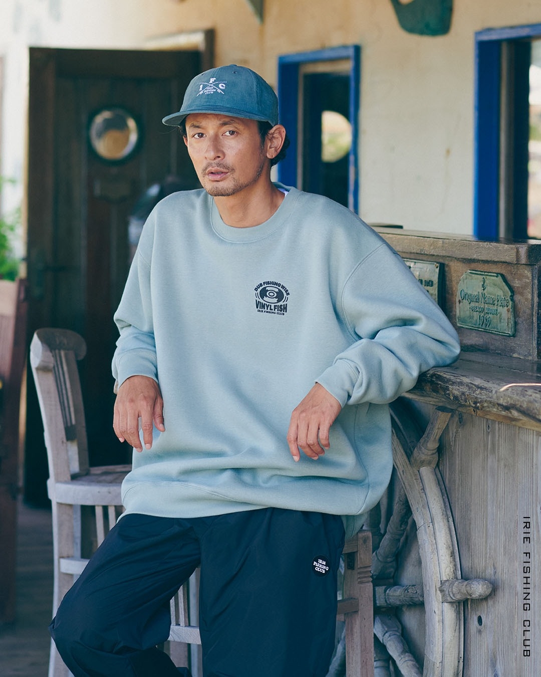 IRIE FISHING CLUB SWEAT PANTS ブラック L IFC-