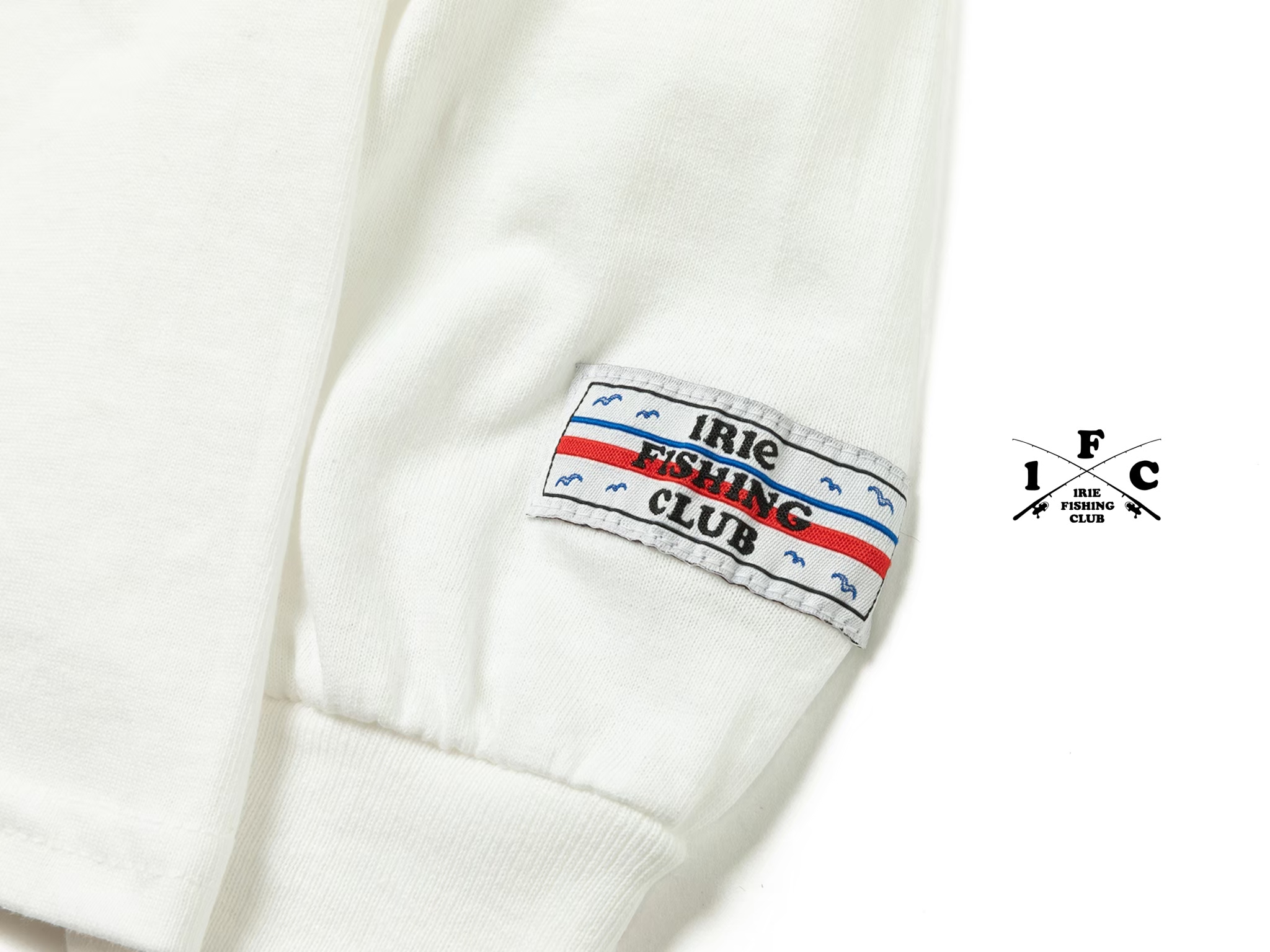 ウェア IRIE FISHING CLUB  CROSS ROD LABEL L/S NEW ITEM】-CROSS ROD L/S TEE- | IRIE FISHING CLUB
