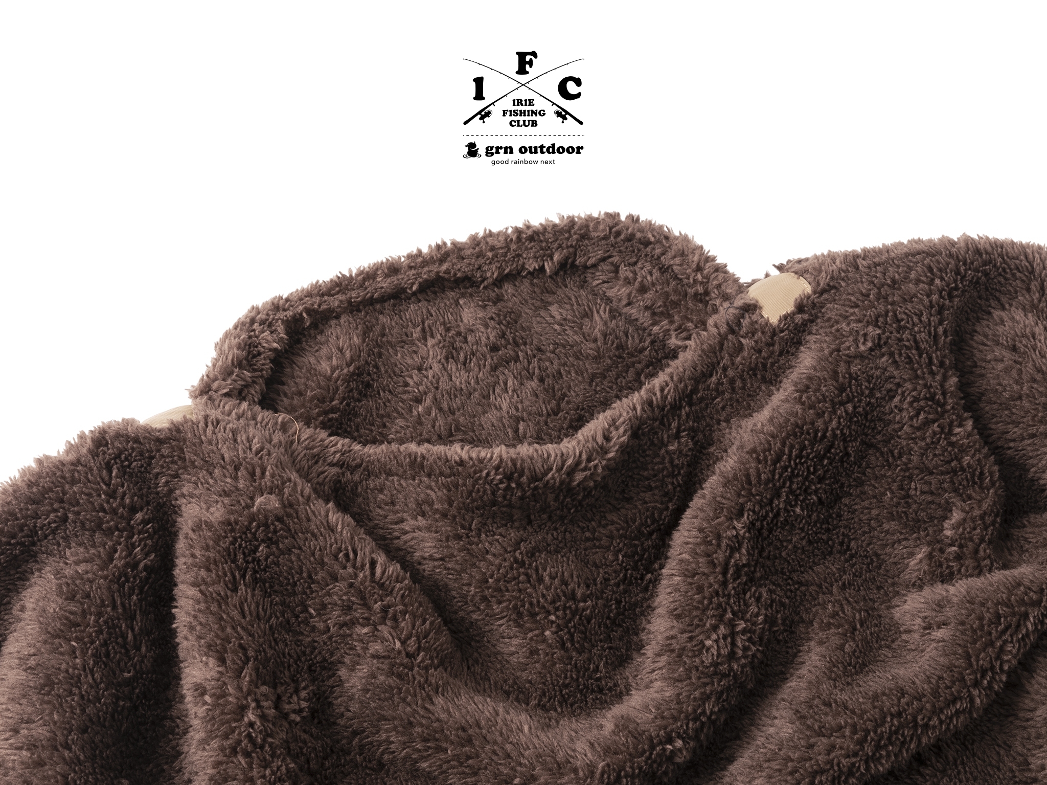 grn - 手ぶらベスト grn outdoor×IRIE FISHING CLUB NEW ITEM】×grn outdoor -TEXT LOGO 60/40 CUSHION BLANKET