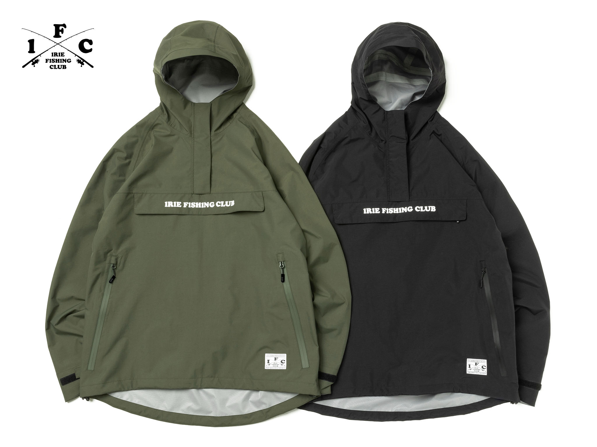 IFC × SFC コラボ：ANORAK JACKET（刺繍：ネイビー）5000g㎡24h